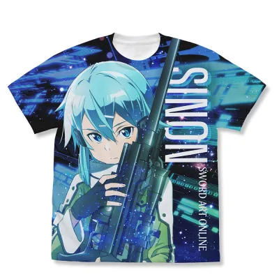 シノン フルグラフィックTシャツ 氷の狙撃手Ver./WHITE-XL