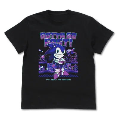 レトロフューチャー ソニック Tシャツ/BLACK-S