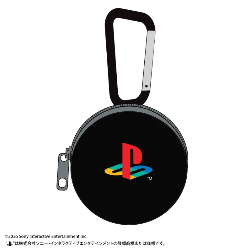 カラビナ付きミニポーチ for PlayStation Family Mark (4 Color)