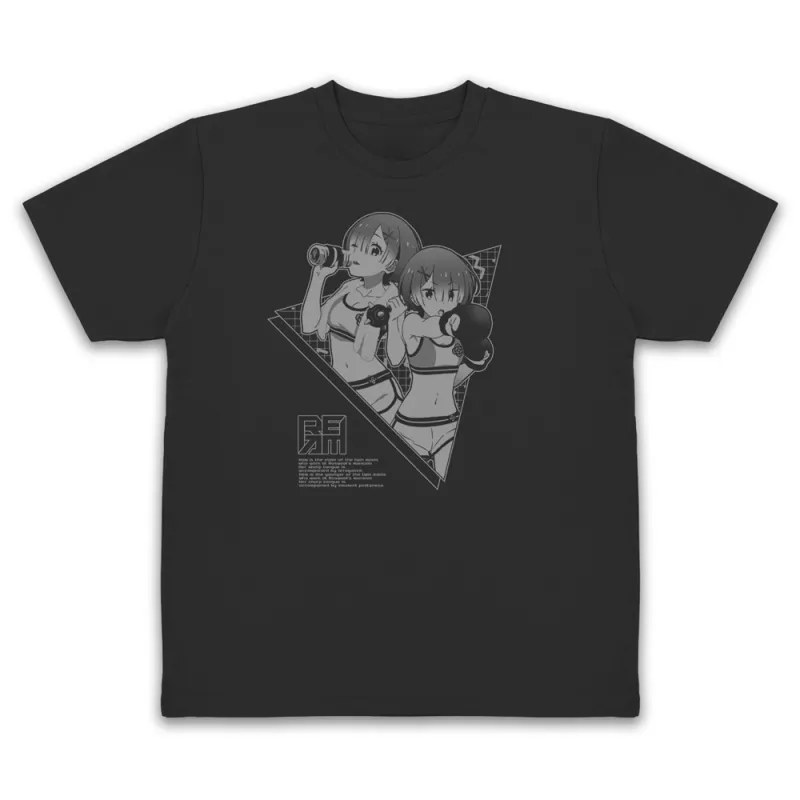 ラム&レム ドライTシャツ エクササイズVer./BLACK-M