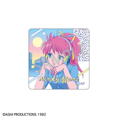 ガラスマグネット ミンキーモモ(変身後)B/レトロテイスト