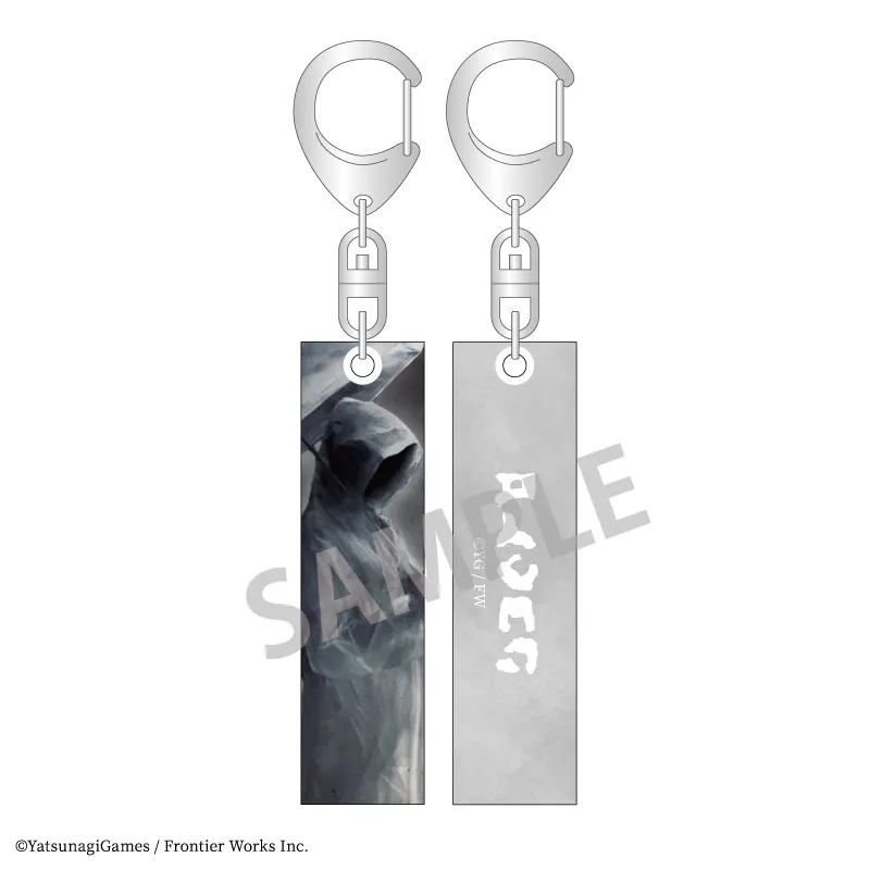 文字化化 アクリルスティックキーホルダー レインコート