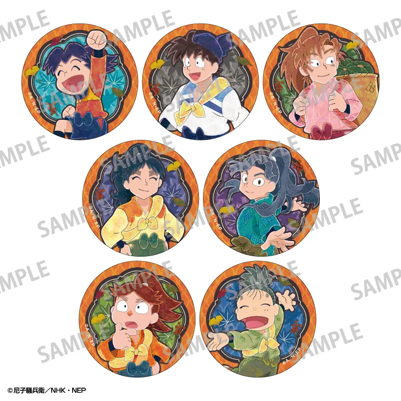 忍たま乱太郎 トレーディング和紙風缶バッジ／カミアニTOUCH 秋の修学旅行実行委員会