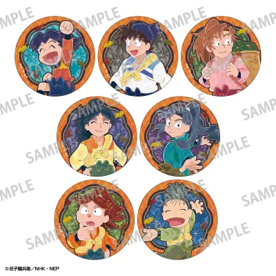 忍たま乱太郎 トレーディング和紙風缶バッジ/カミアニTOUCH 秋の修学旅行実行委員会