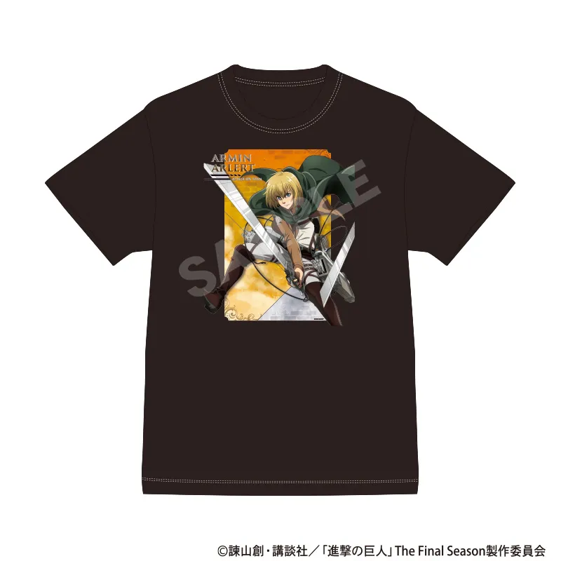進撃の巨人 Tシャツ アルミン アクション