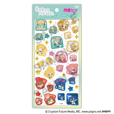 初音ミク うるちゅるPOP SEAL ピアプロキャラクターズ