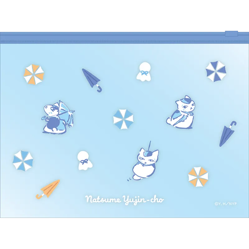 ニャンコ先生クリアスライダーポーチ/梅雨