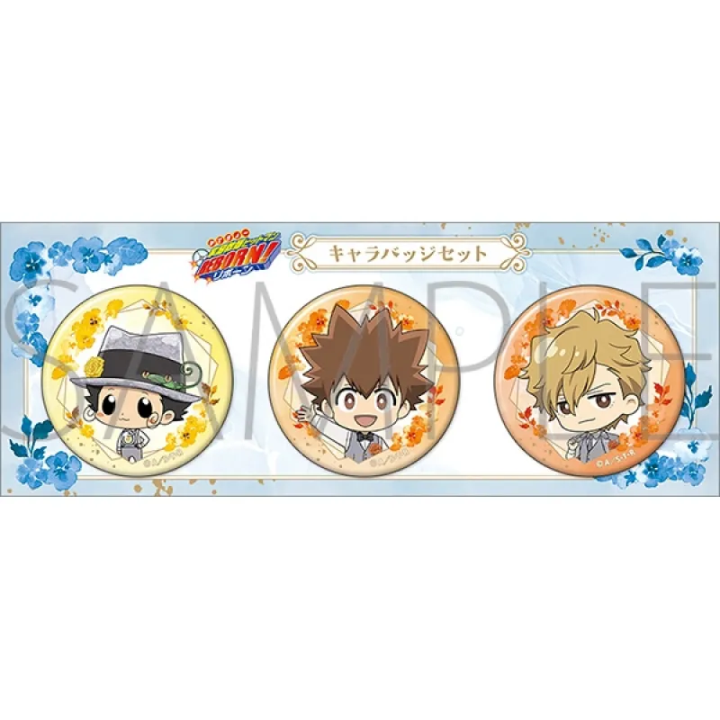 キャラバッジセット／リボーン＆沢田 綱吉＆ディーノ（10年後） ミニキャラ ～フォーマルスタイル～