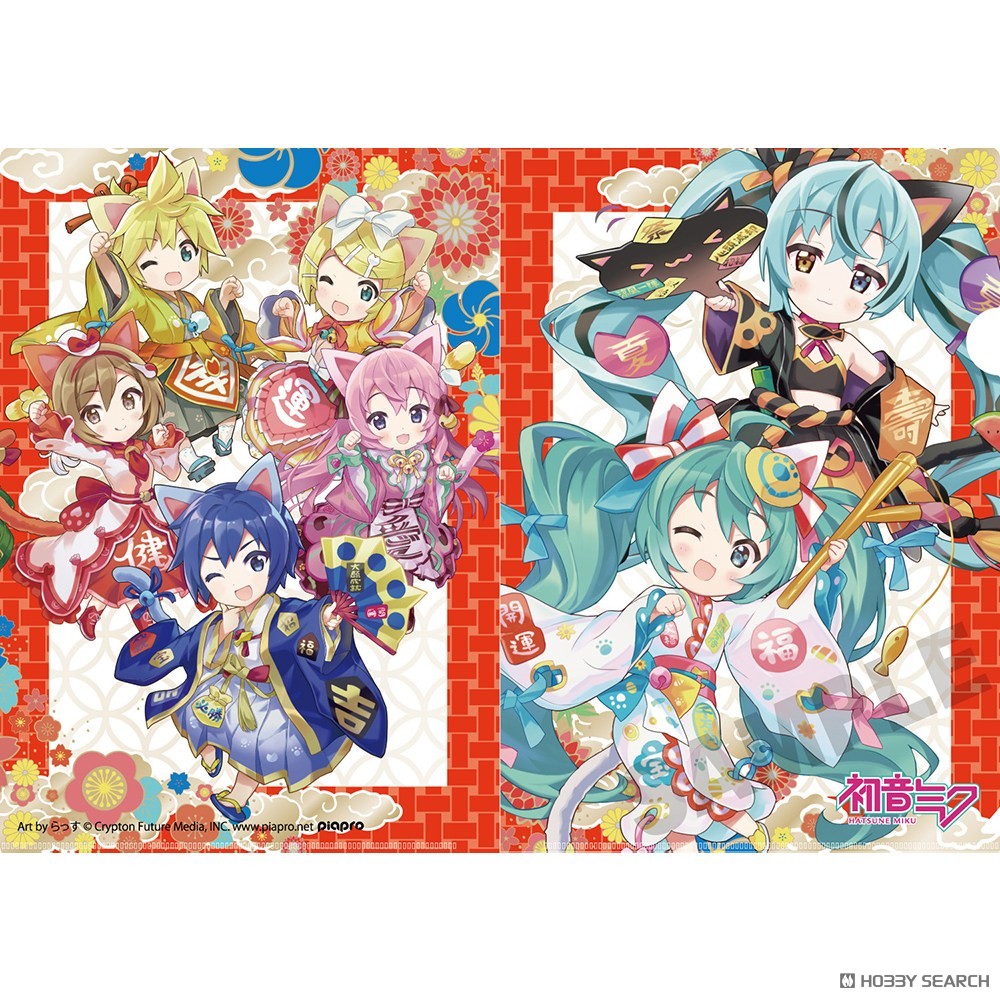 「初音ミク×招き猫」 クリアファイル ピアプロキャラクターズ Art by らっす 2