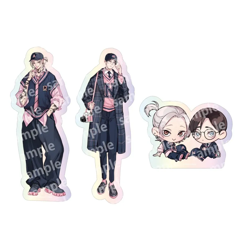 オーロラステッカーセット PINK/NAVY TRAD. CLUB ver. 愛の刺青
