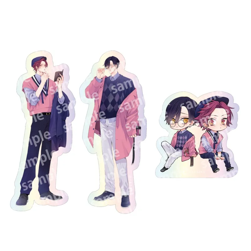 オーロラステッカーセット PINK/NAVY TRAD. CLUB ver. ねこはねこらしくあれ