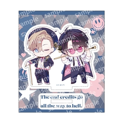 アクリルスタンド デフォルメ PINK/NAVY TRAD. CLUB ver. エンドロールは地獄まで 2