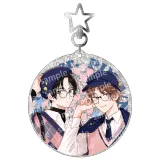 ラメアクリルキーホルダー PINK/NAVY TRAD. CLUB ver. みなと商事コインランドリー 1