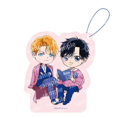 アクリルブロックチャーム PINK/NAVY TRAD. CLUB ver. ベッドイン・ルール