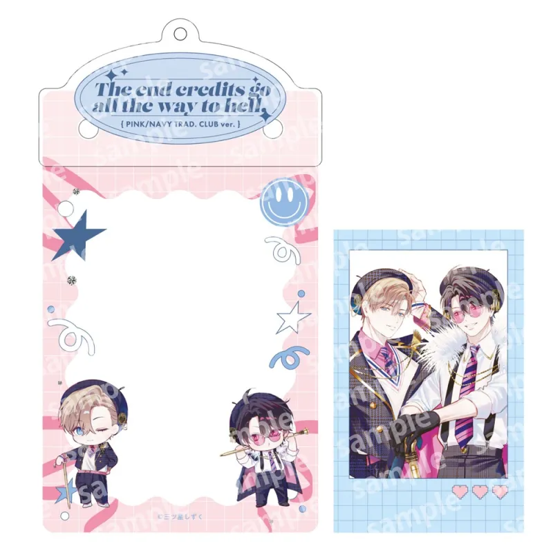 カードケースホルダー&フォト風カードセット PINK/NAVY TRAD. CLUB ver. エンドロールは地獄まで