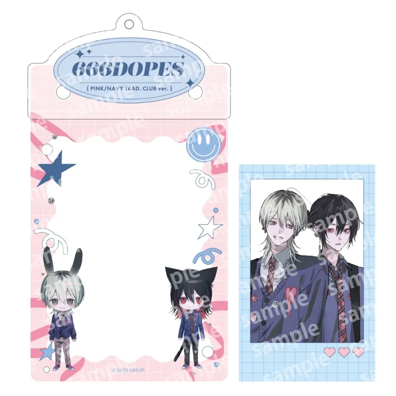 カードケースホルダー&フォト風カードセット PINK/NAVY TRAD. CLUB ver. 666DOPES