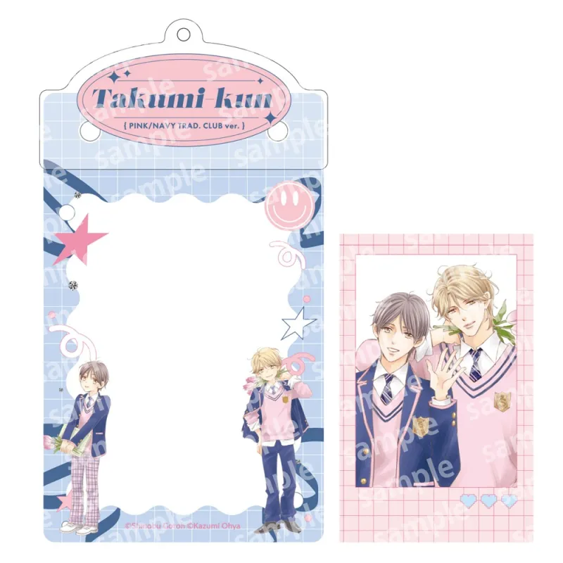 カードケースホルダー&フォト風カードセット PINK/NAVY TRAD. CLUB ver. タクミくんシリーズ