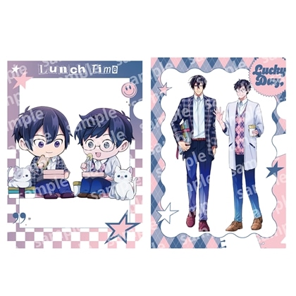 クリアファイルセット PINK/NAVY TRAD. CLUB ver. 異世界の沙汰は社畜次第 2