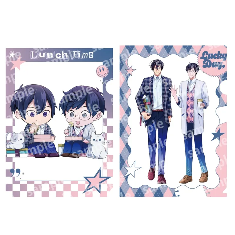 クリアファイルセット PINK/NAVY TRAD. CLUB ver. 異世界の沙汰は社畜次第