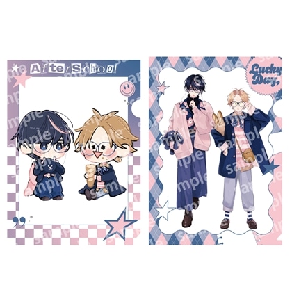クリアファイルセット PINK/NAVY TRAD. CLUB ver. 君には届かない。 2