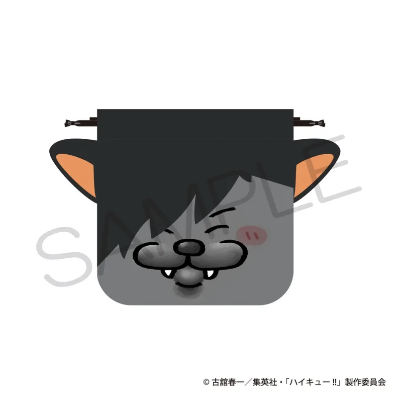 おかおきんちゃく 大好物ver. クロオネコ
