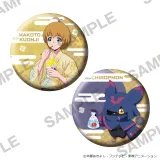 おおきなキラキラ缶バッジ2個セット お祭りVer. 久遠寺マコト&キロプモン 1