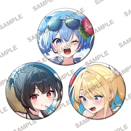 描き下ろし缶バッジ3個セット アクア&めぐみん&ダクネス 2