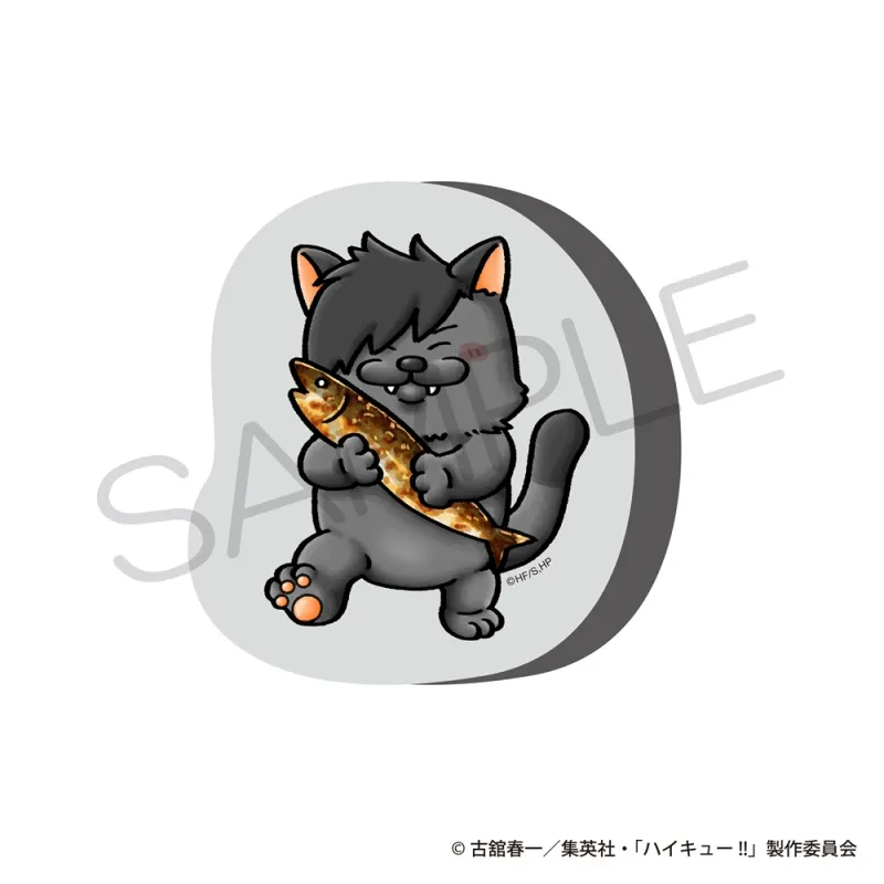ダイカットクッション 大好物ver. クロオネコ