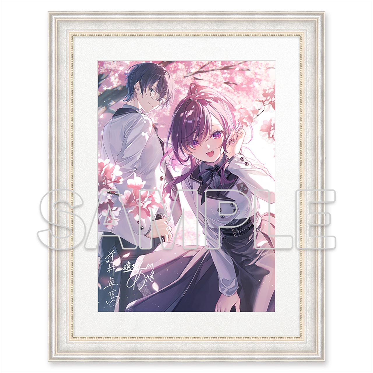 岩倉美津未&志摩聡介 Ani-Art aqua label F0号キャンバスボード ver.A