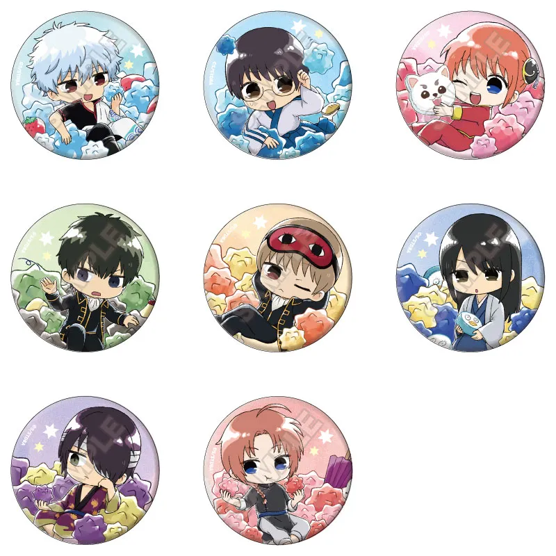 銀魂 こんぺいとう グリッター缶バッジ ※1BOX=8入