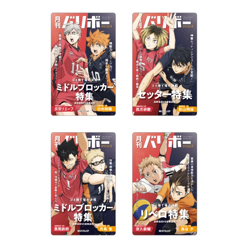 ハイキュー!! カードセレクション 月刊バリボー第２弾（全４種）