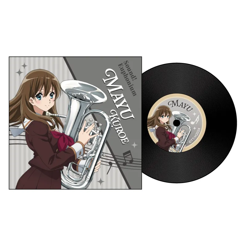最終楽章 響け!ユーフォニアム レコード風コースター / 黒江真由