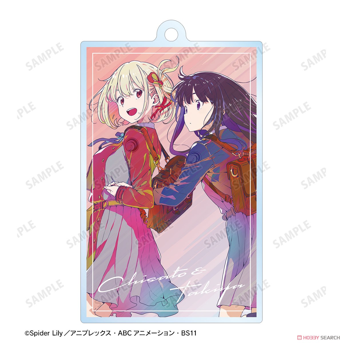 錦木千束＆井ノ上たきな Ani-Art clear label 2連ワイヤーアクリルキーホルダー 3