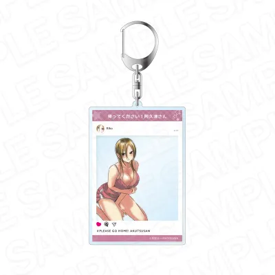 SNS風アクリルキーホルダー 阿久津リコ A