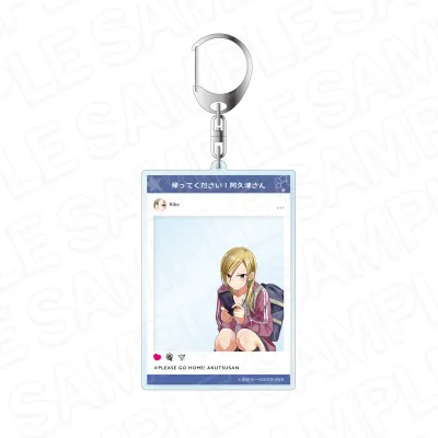 SNS風アクリルキーホルダー 阿久津リコ B
