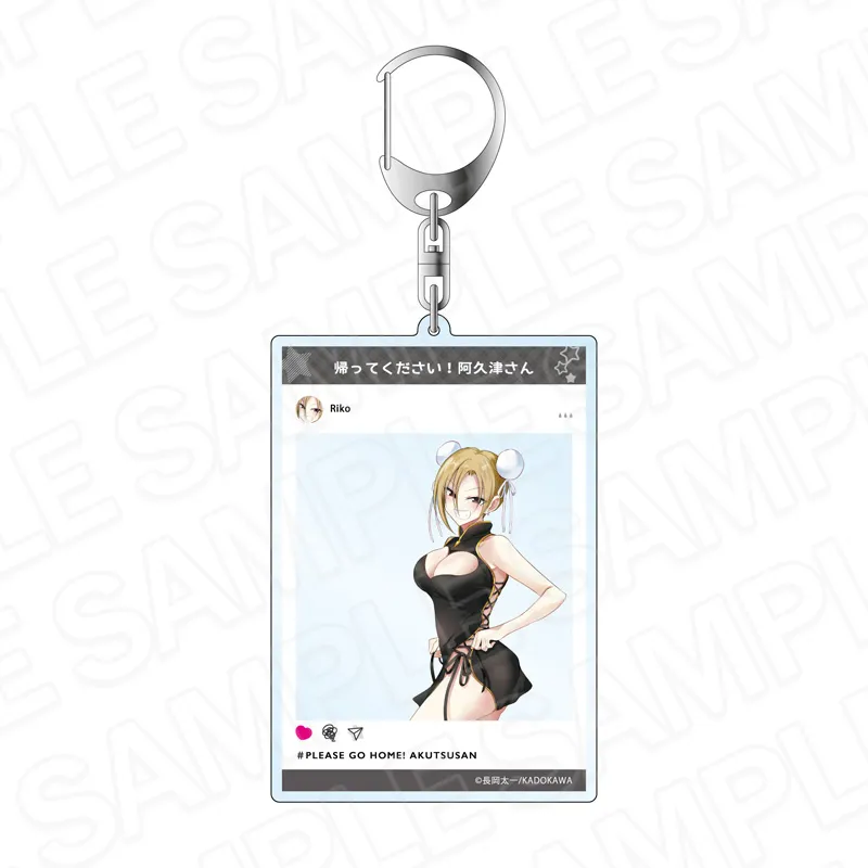 SNS風アクリルキーホルダー 阿久津リコ チャイナドレス ver.