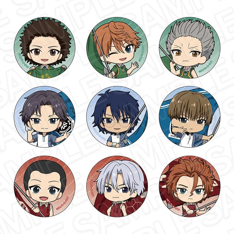 新テニスの王子様　カンバッジ(ランダム)　B　flag ミニキャラ ver.　セット