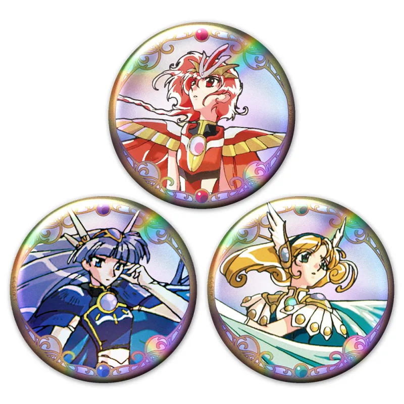 ホログラム缶バッジ3個セット 光&海&風 vol.1