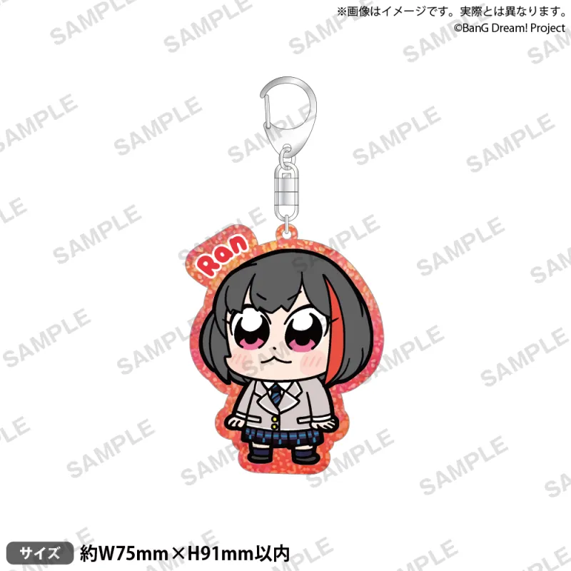 大川ぶくぶ×BanG Dream! アクリルキーホルダー リバイバル！ 美竹 蘭
