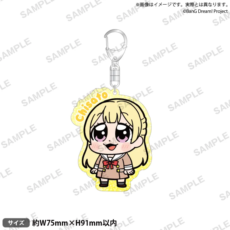 大川ぶくぶ×BanG Dream! アクリルキーホルダー リバイバル！ 白鷺 千聖