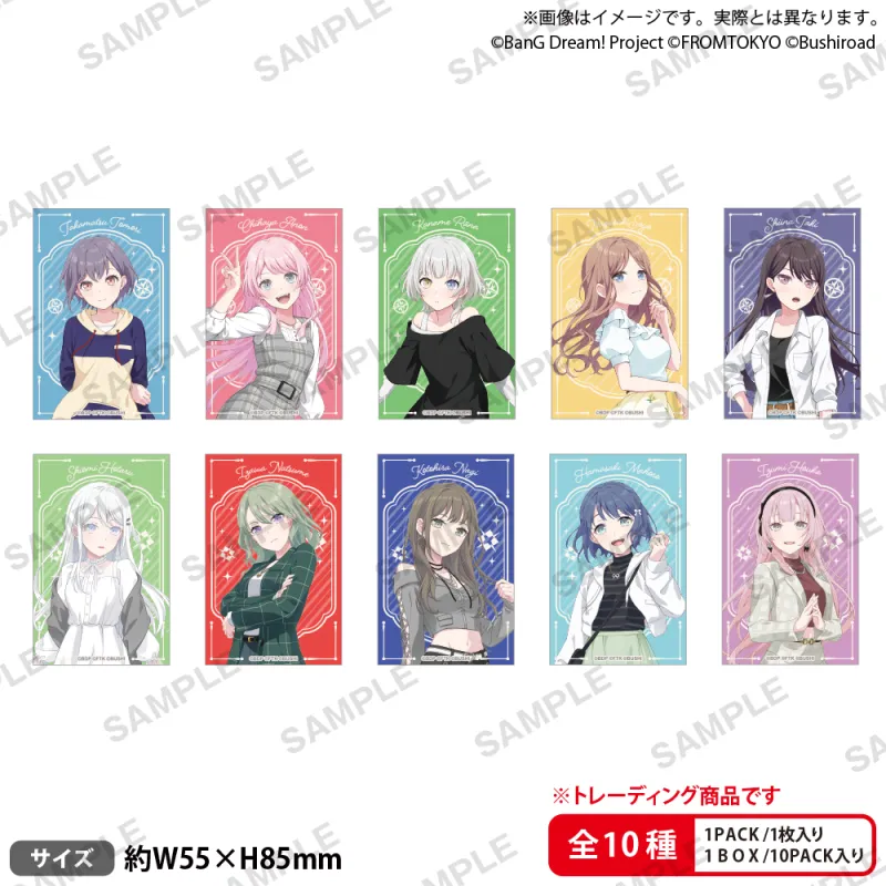 BanG Dream! Our Notes トレーディングショートステッカー 私服ver. vol.1【BOX】