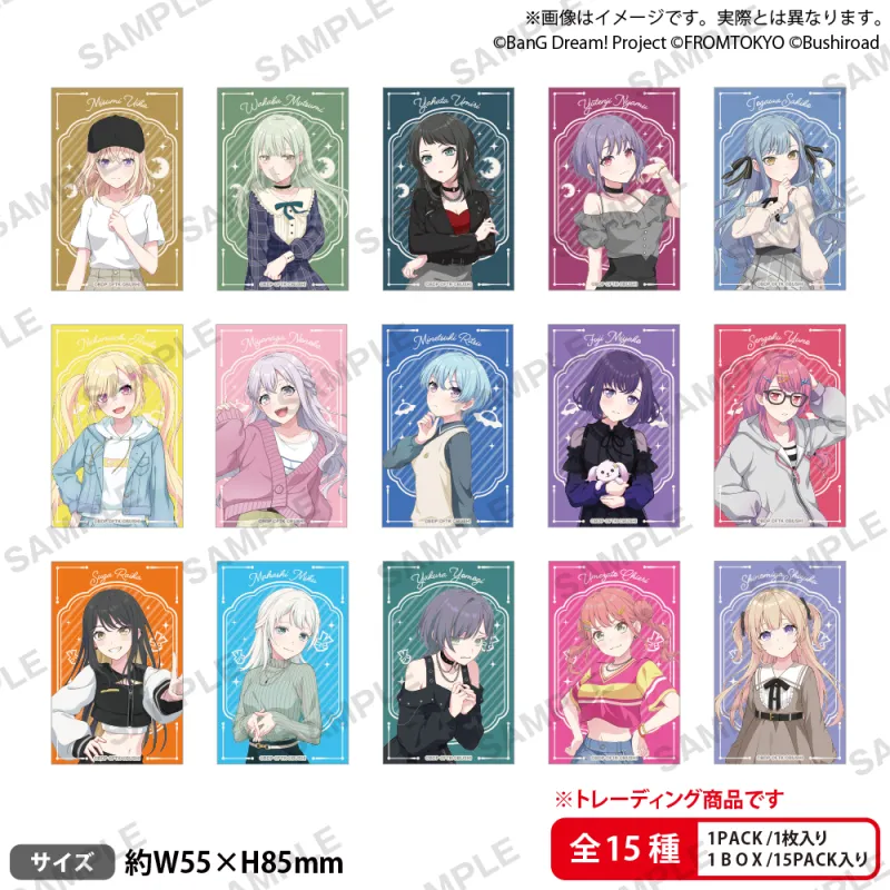 BanG Dream! Our Notes トレーディングショートステッカー 私服ver. vol.2【BOX】
