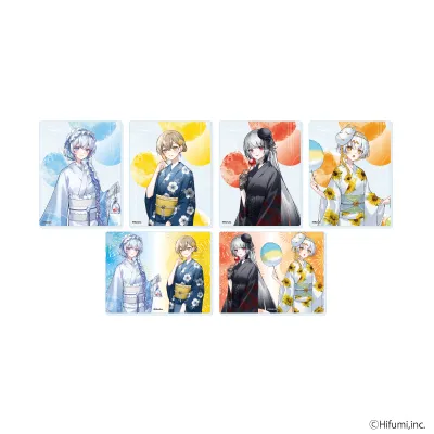 アクリルカード「『藍月なくる』『棗いつき』『無來』『ナツメイツキ』」01/浴衣ver. ブラインド(全6種)(描き起こしイラスト)