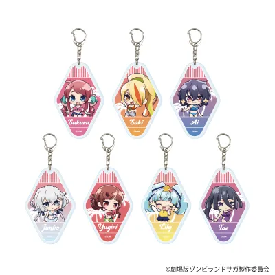 アクリルキーホルダー「劇場版『ゾンビランドサガ ゆめぎんがパラダイス』」01/ブラインド(全7種) 水着ver.(ミニキャライラスト) 1BOX入数：7