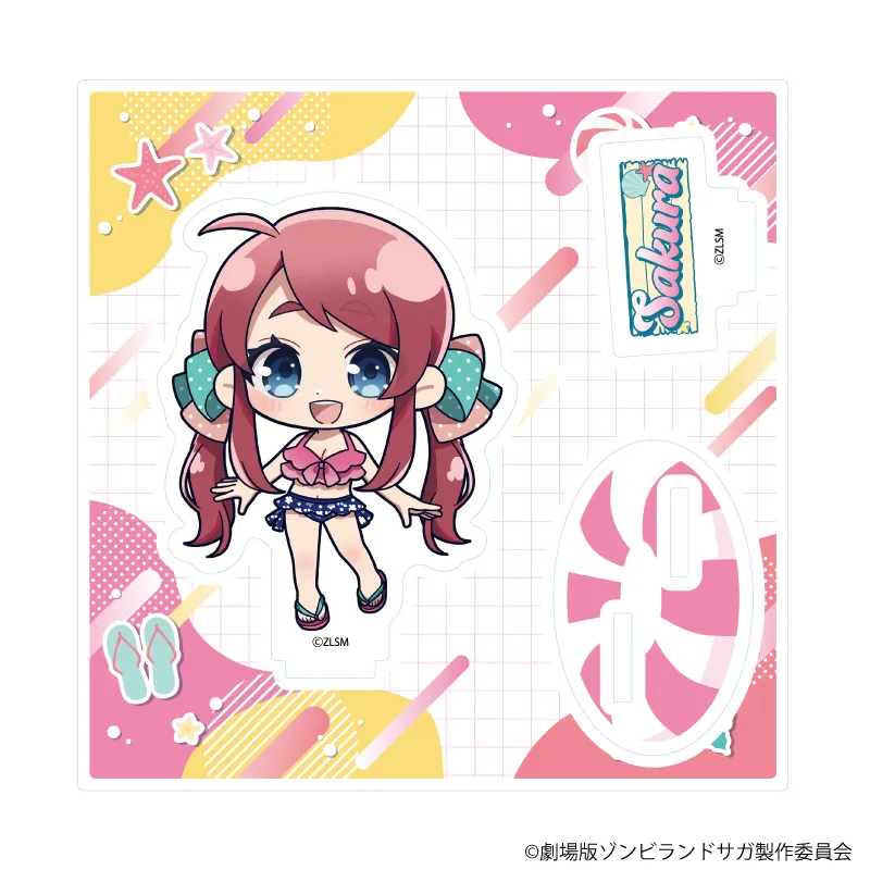 アクリルスタンドプレート「劇場版『ゾンビランドサガ ゆめぎんがパラダイス』」01/源さくら 水着ver.(ミニキャライラスト)