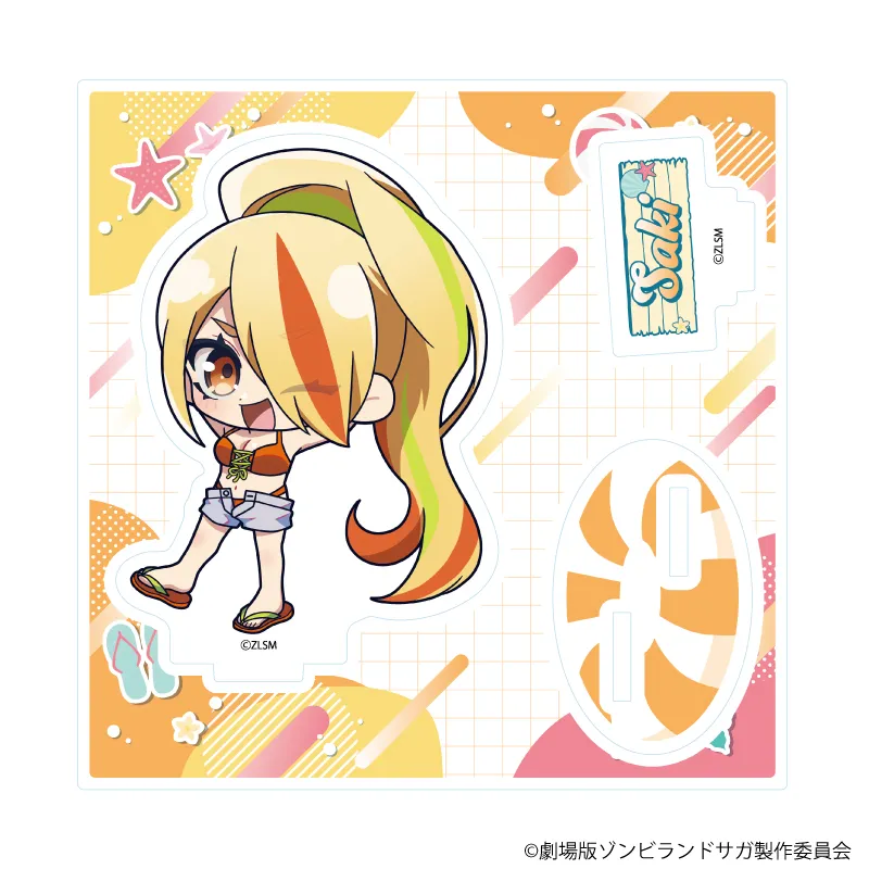 アクリルスタンドプレート「劇場版『ゾンビランドサガ ゆめぎんがパラダイス』」02/二階堂サキ 水着ver.(ミニキャライラスト)