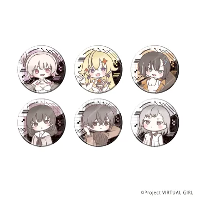 缶バッジ「VIRTUAL GIRL @ WORLD'S END」02/ブラインド(全6種)(グラフアートイラスト)