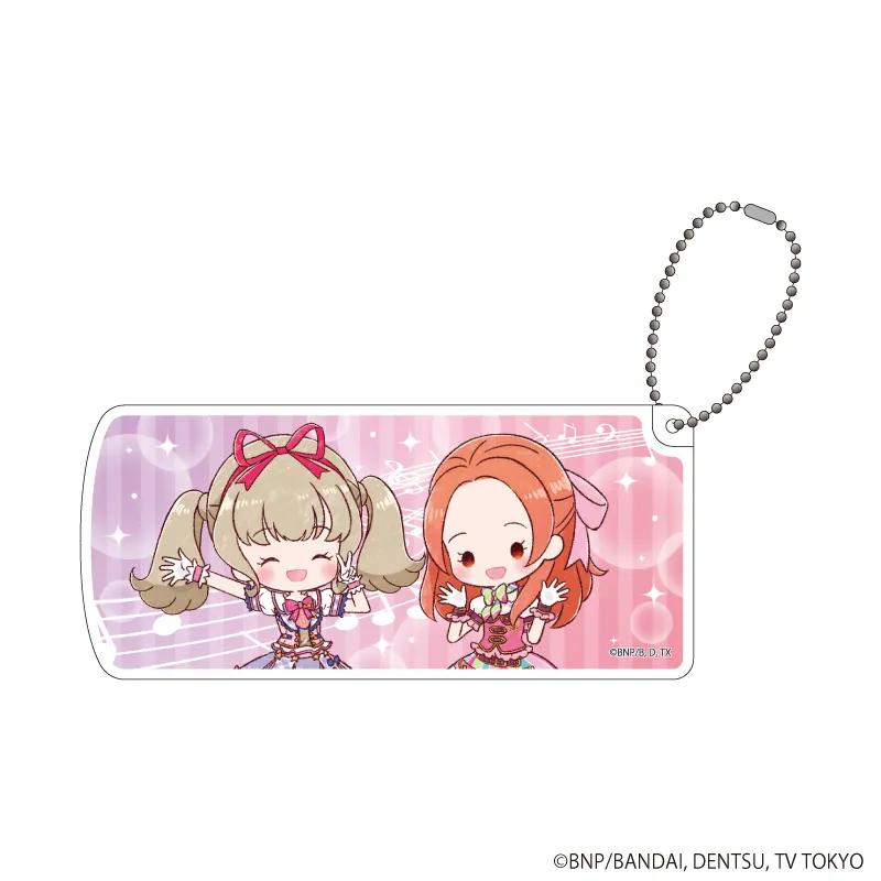スライド式小物ケース「アイカツオンパレード!」14/らき&ノエル(グラフアートイラスト)