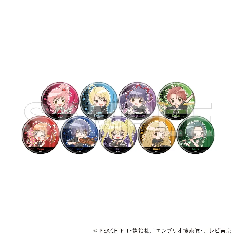 缶バッジ「TVアニメ『しゅごキャラ!』」06/バンドver. ブラインド(全9種)(グラフアートイラスト)