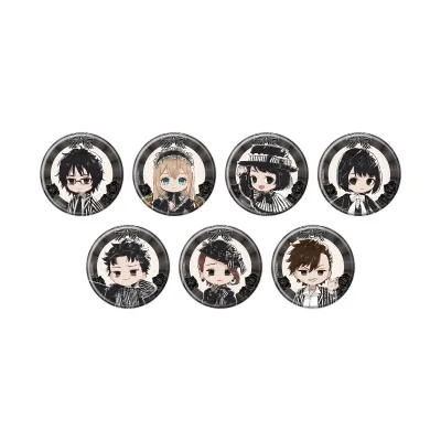缶バッジ「死印」01/ゴシックストライプver. ブラインド(全7種)(グラフアートイラスト)